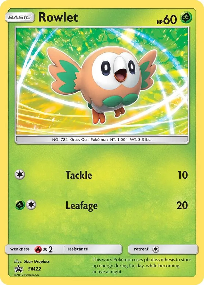 Rowlet card front