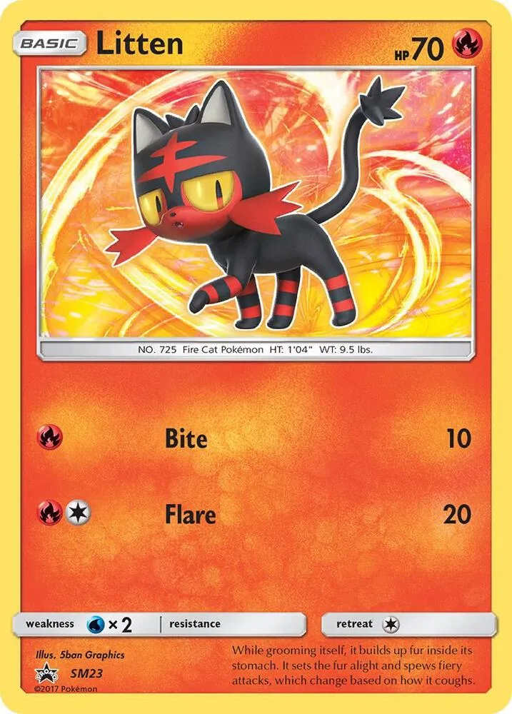 Litten card front