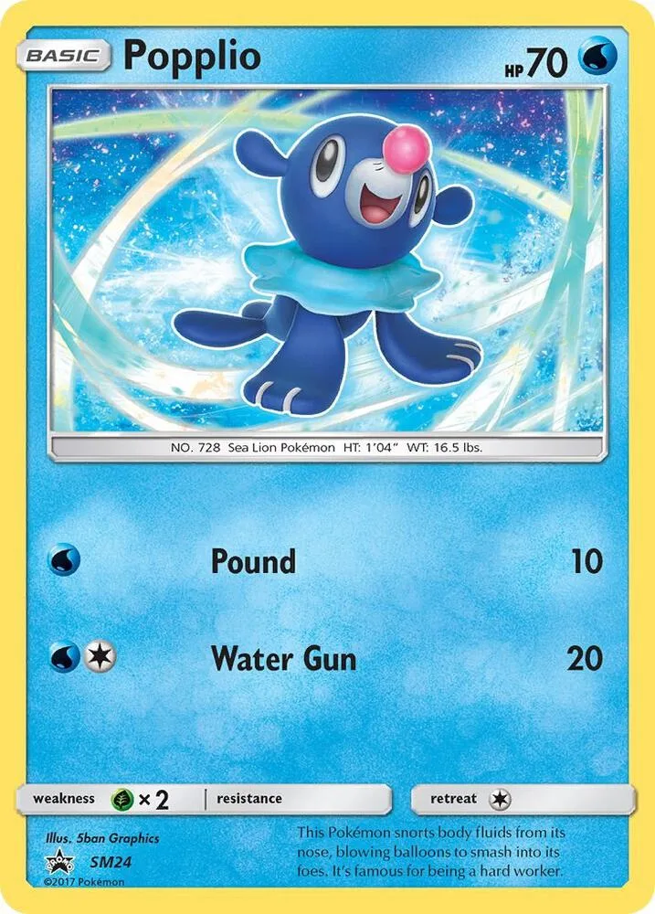 Popplio card front