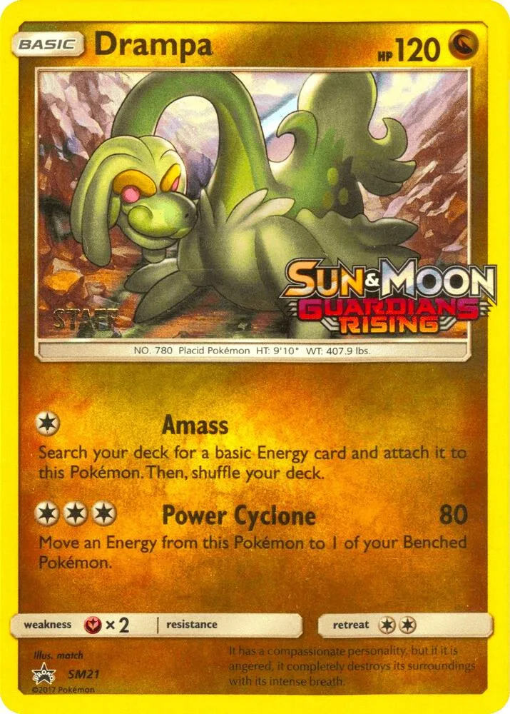 Drampa (Prerelease) [Staff] card front