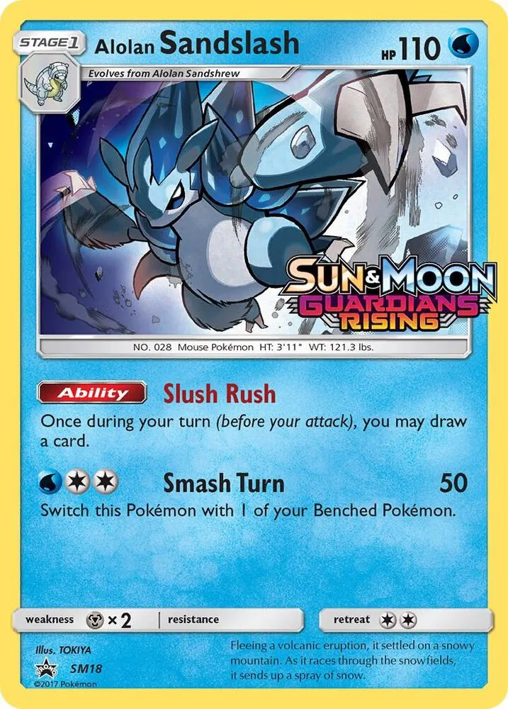 Alolan Sandslash (Prerelease) card front