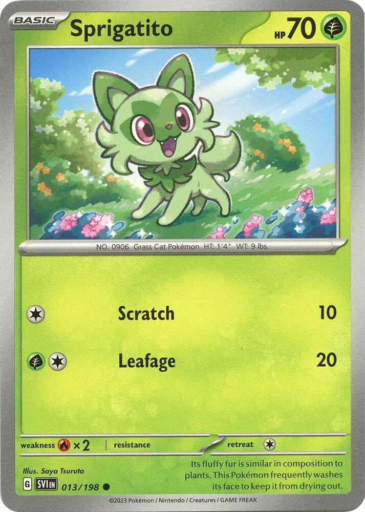 Sprigatito card front