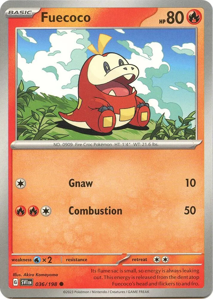 Fuecoco card front