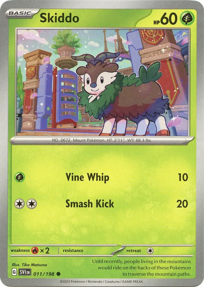 Skiddo card front