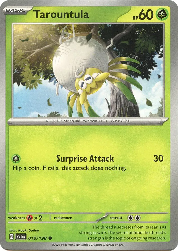 Tarountula card front