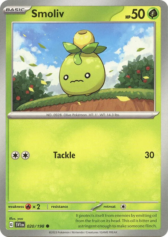 Smoliv card front