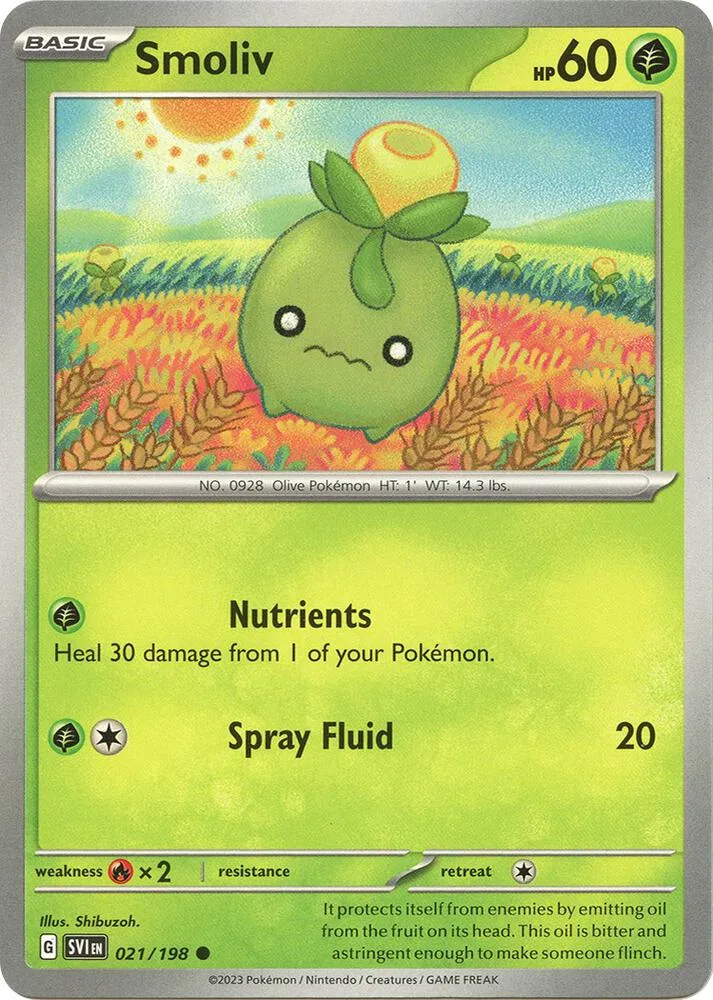 Smoliv card front