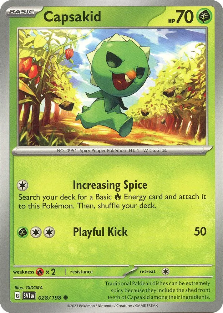 Capsakid card front