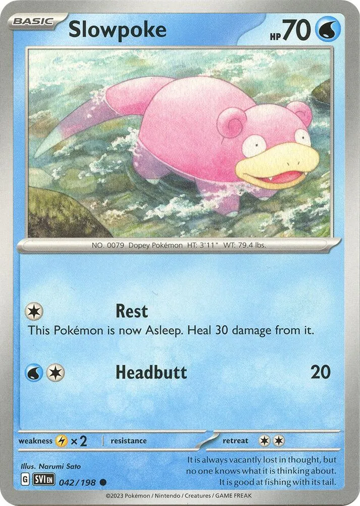 Slowpoke card front