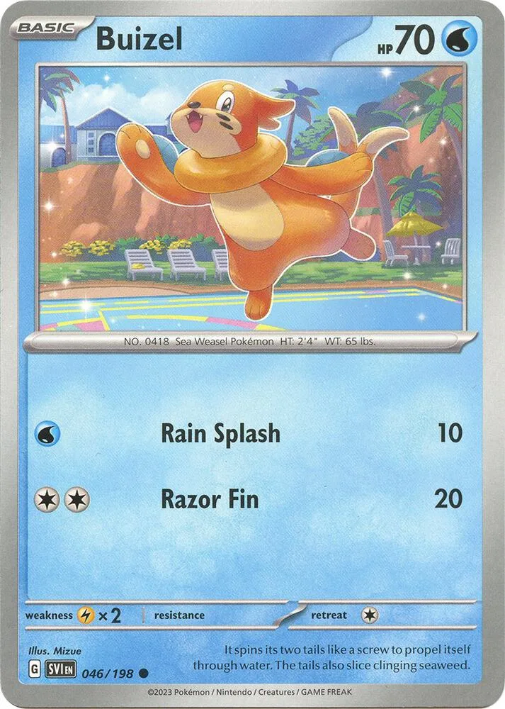 Buizel card front