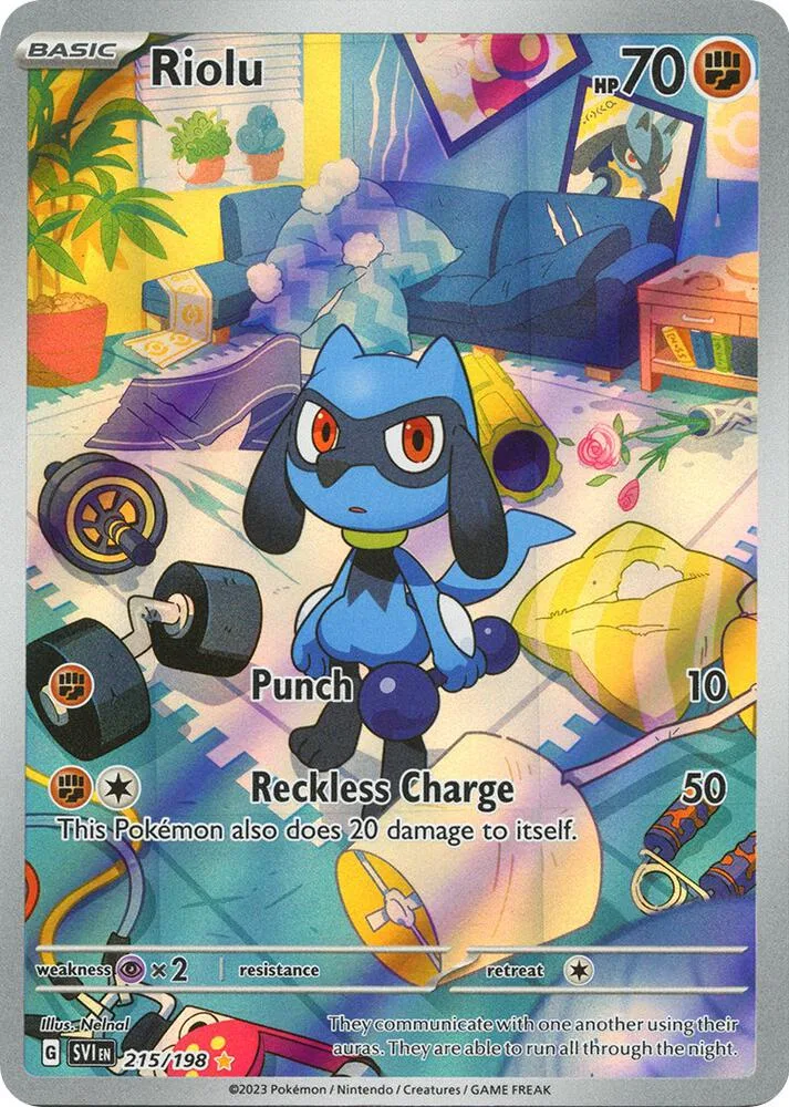Riolu Holofoil card