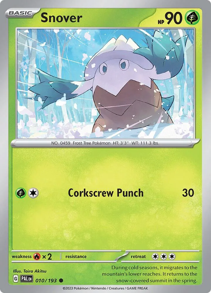 Snover card front