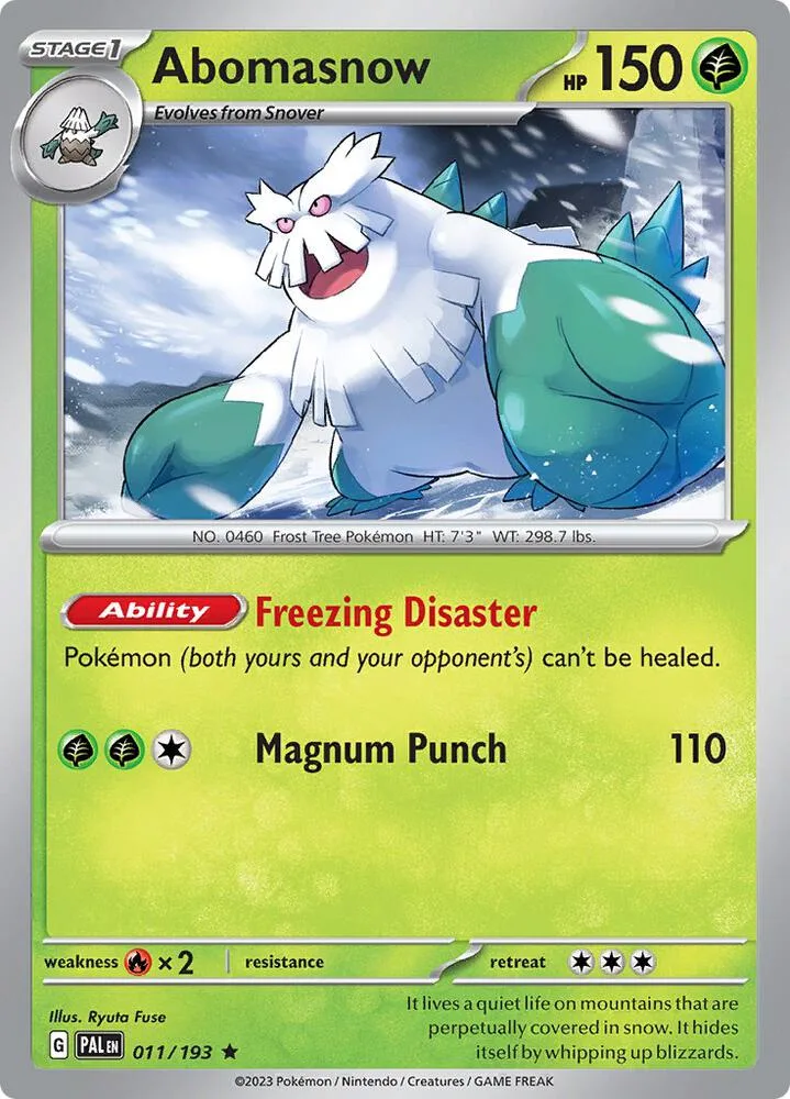 Abomasnow card front