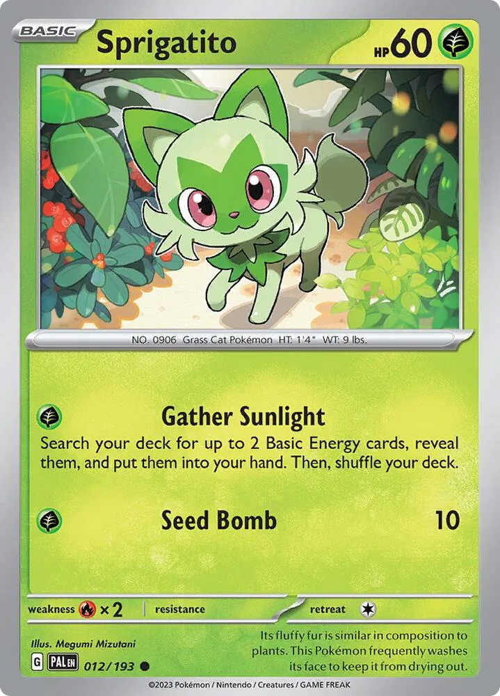 Sprigatito card front