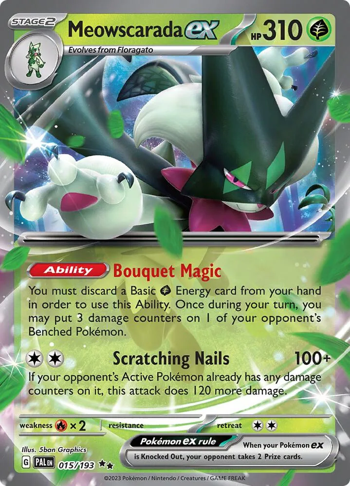 Meowscarada ex card front