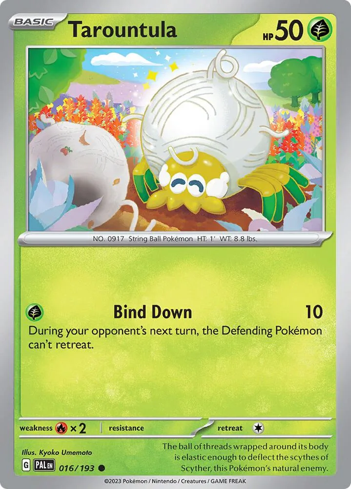 Tarountula card front