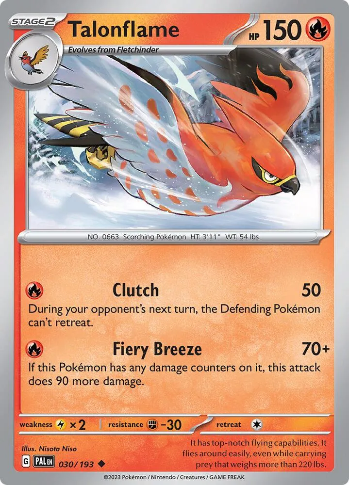 Talonflame card front