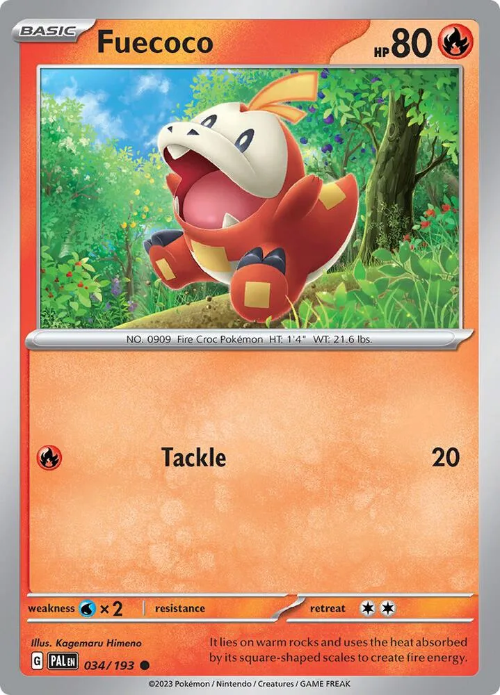 Fuecoco card front
