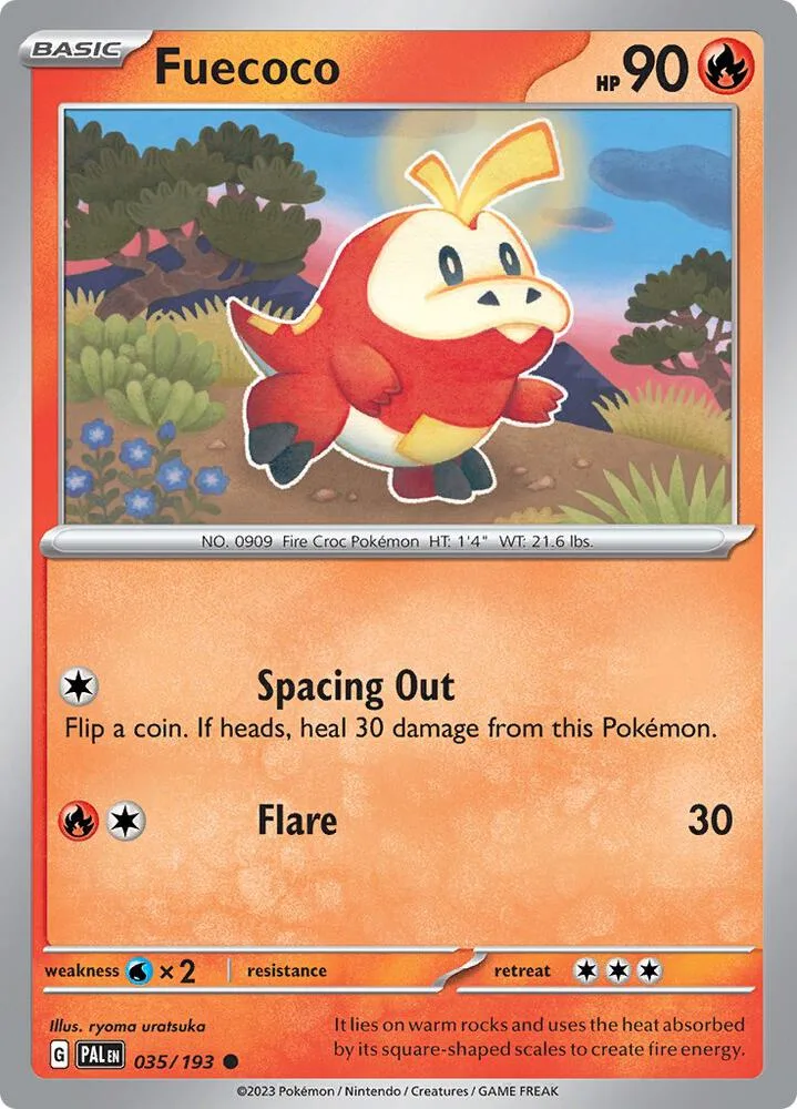 Fuecoco card front