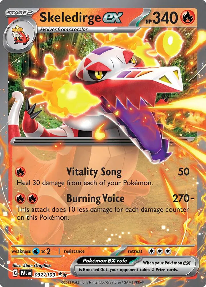 Skeledirge ex card front