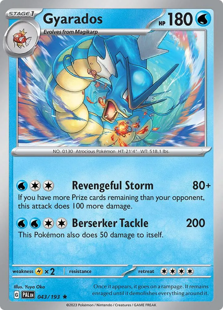 Gyarados card front