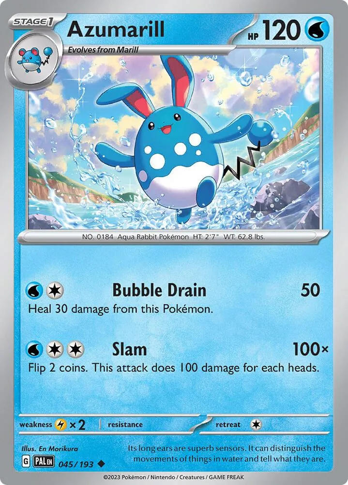 Azumarill card front