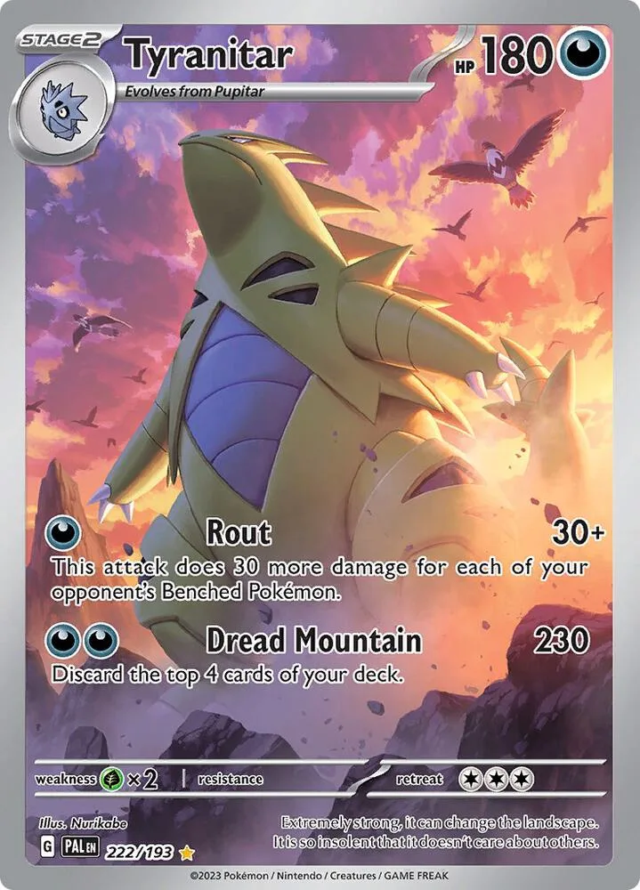 Tyranitar Holofoil card