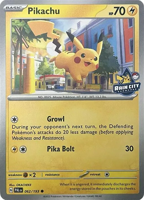 Pikachu Event Stamp card