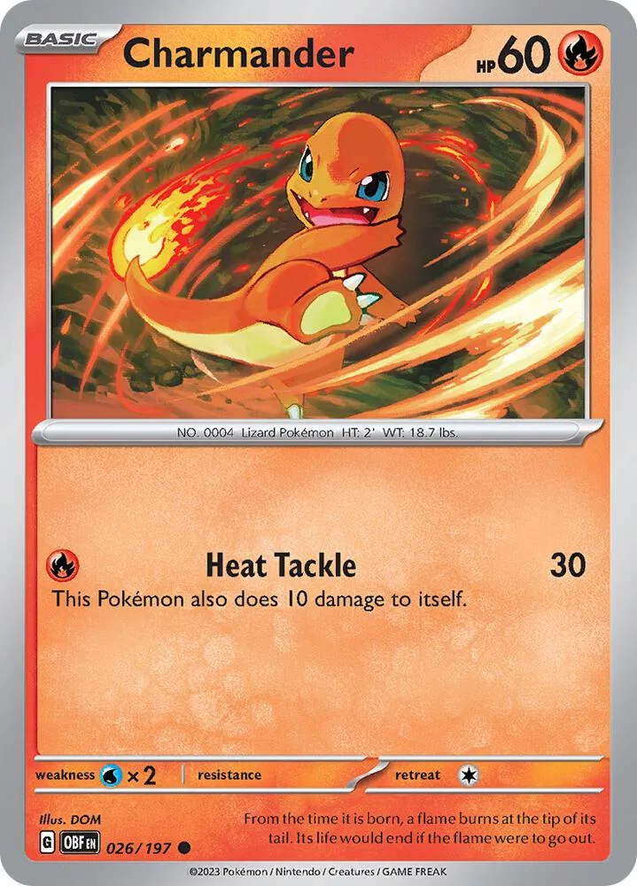 Charmander card front
