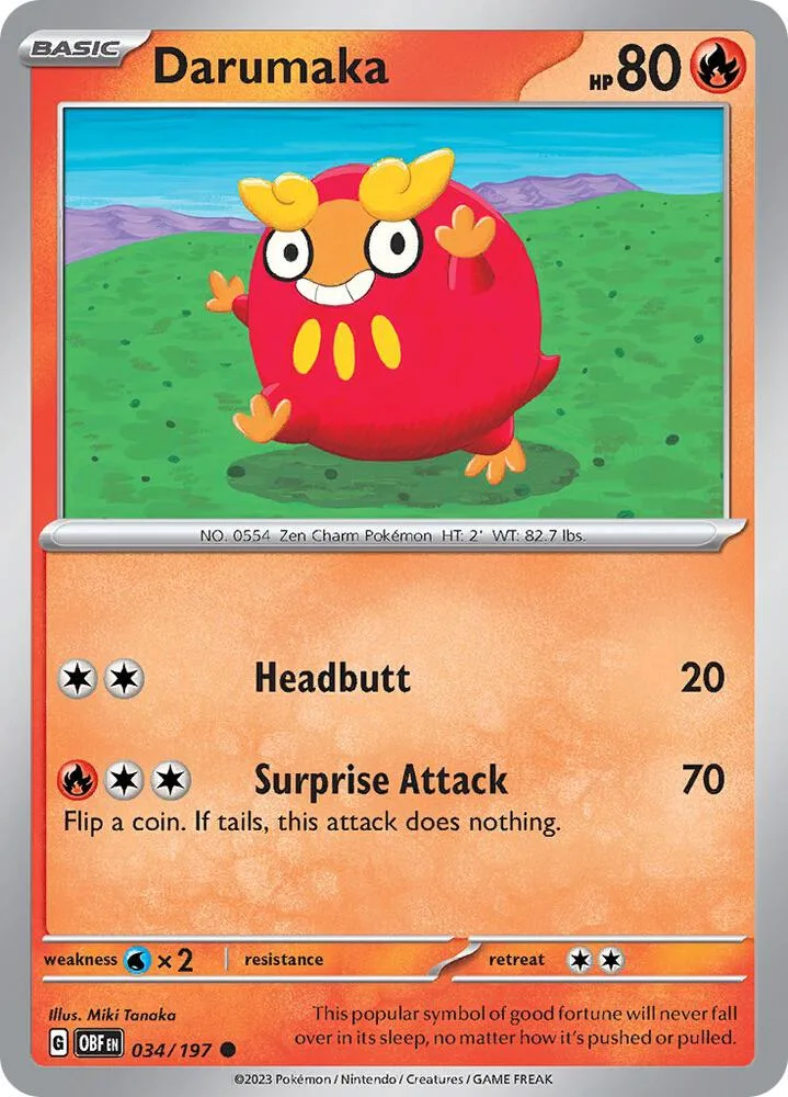 Darumaka card front