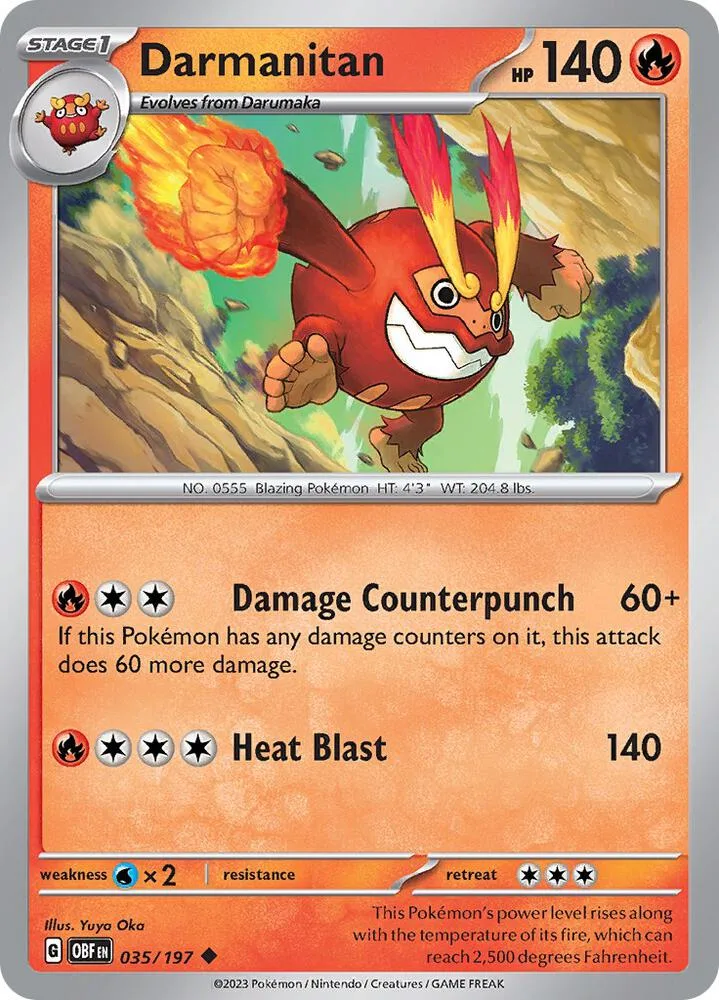 Darmanitan card front