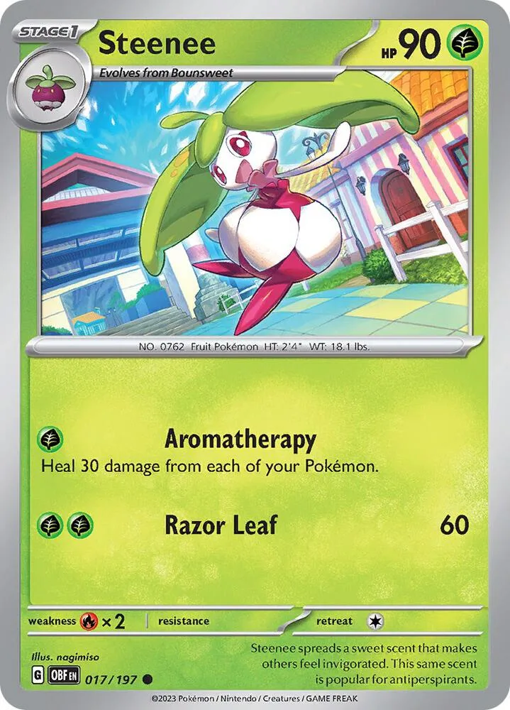 Steenee card front