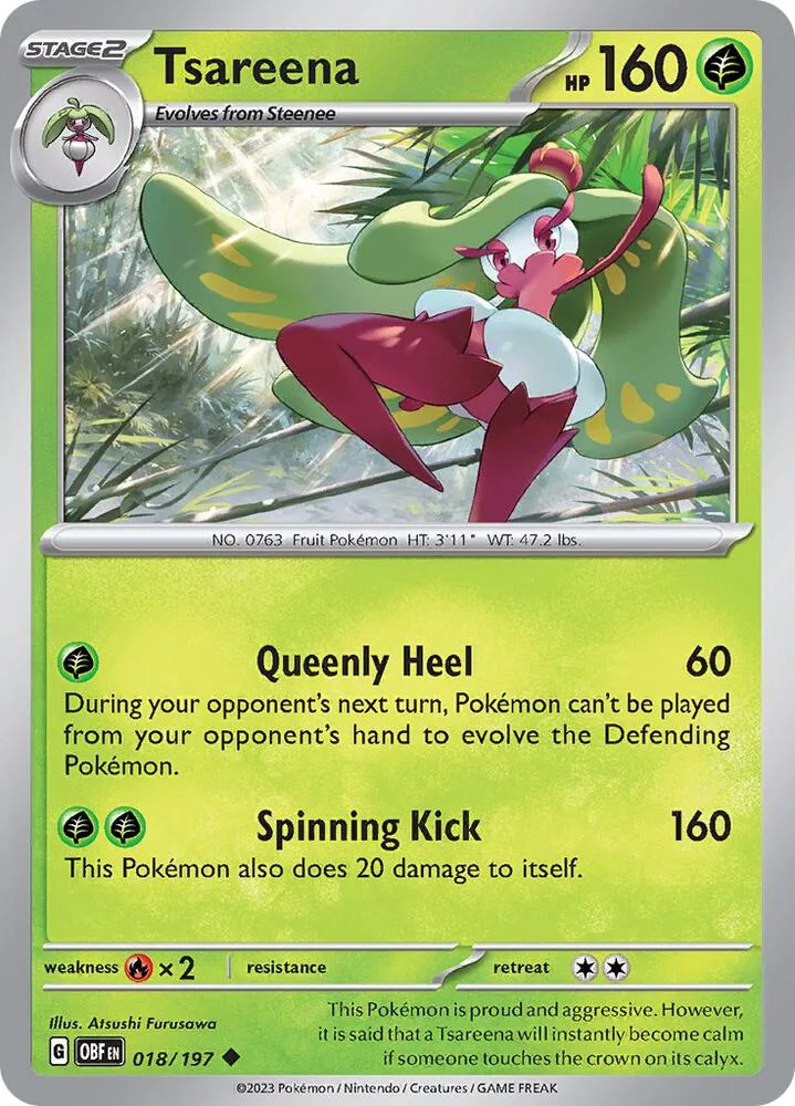 Tsareena card front
