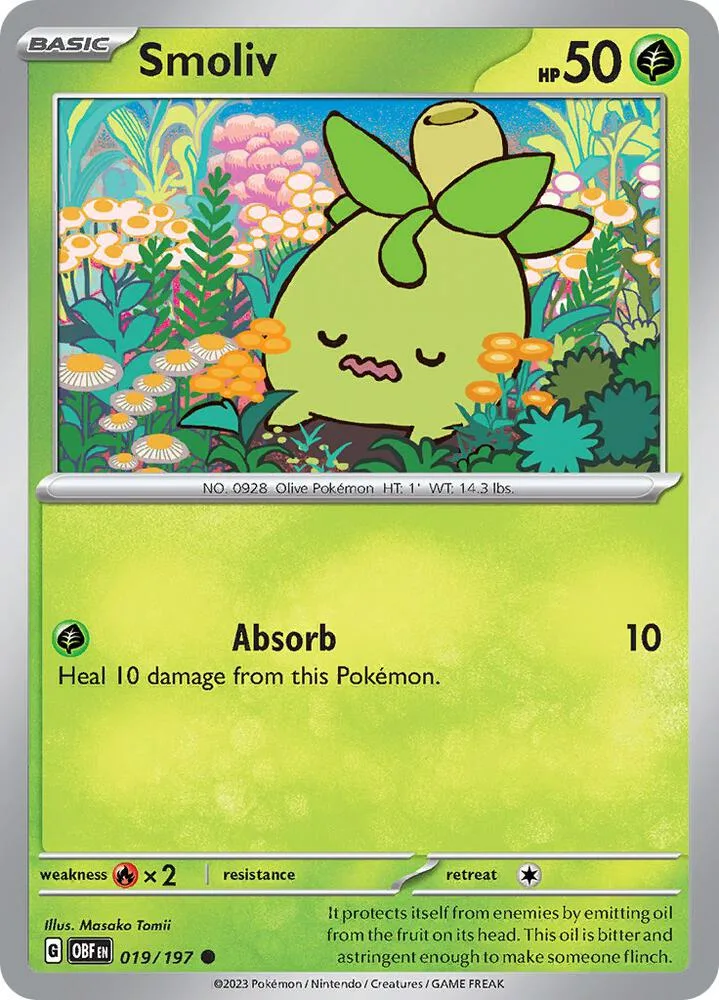 Smoliv card front