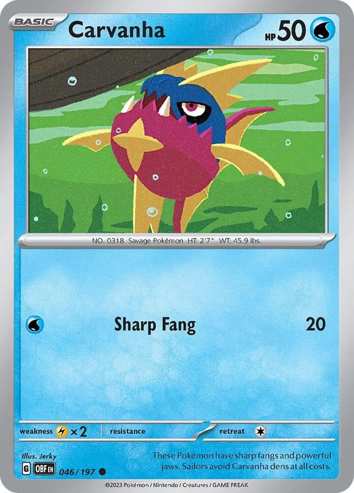 Carvanha card front