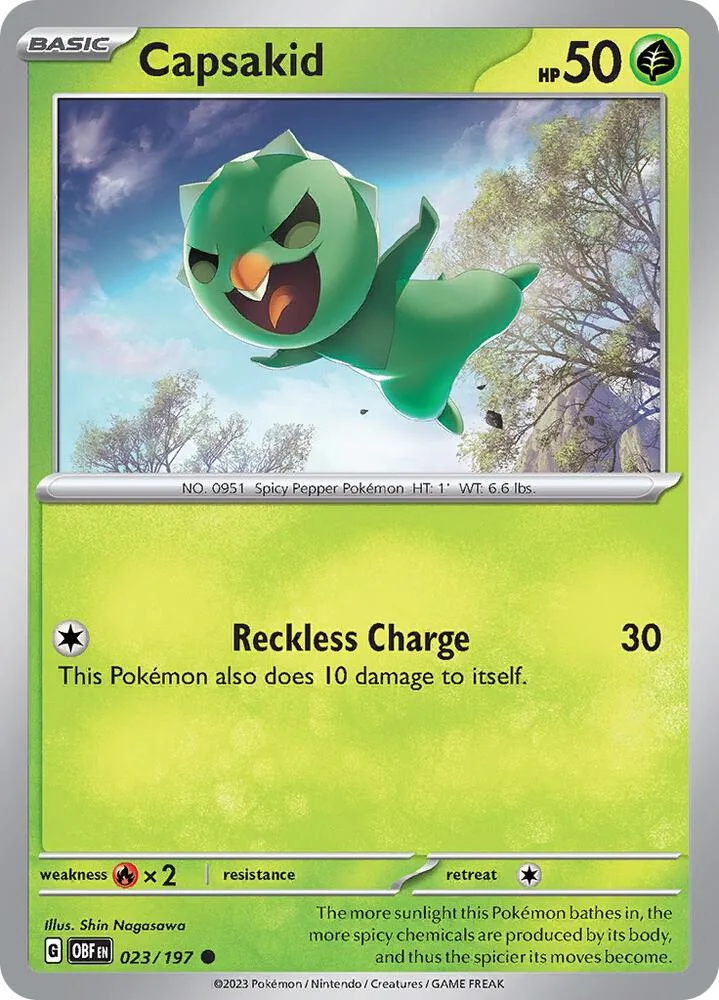 Capsakid card front