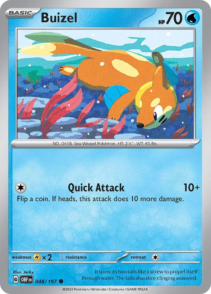 Buizel card front