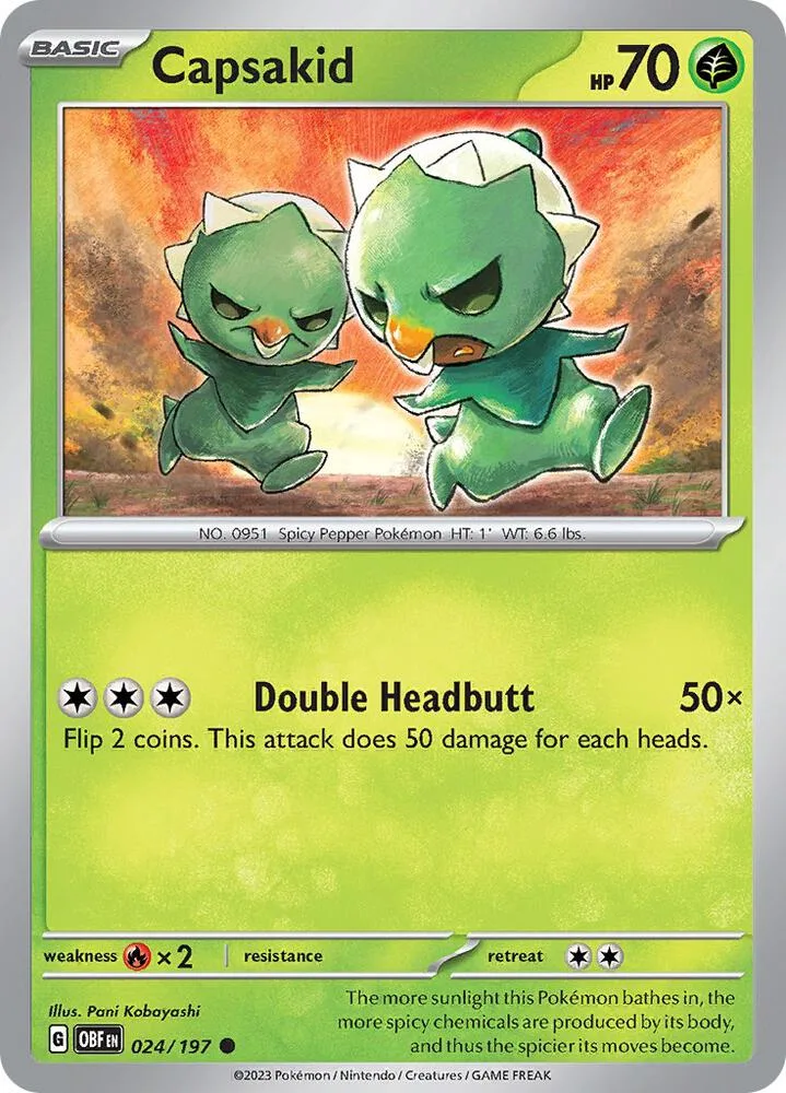 Capsakid card front