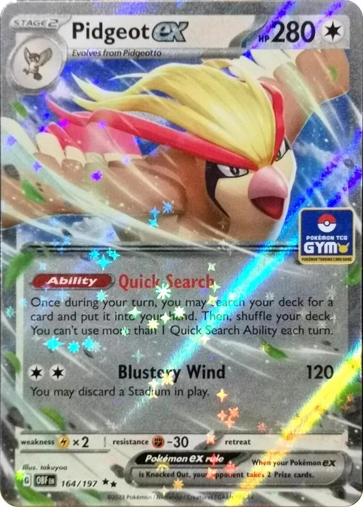 Pidgeot ex (Gym Stamp) thumbnail