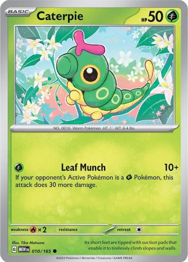 Caterpie card front
