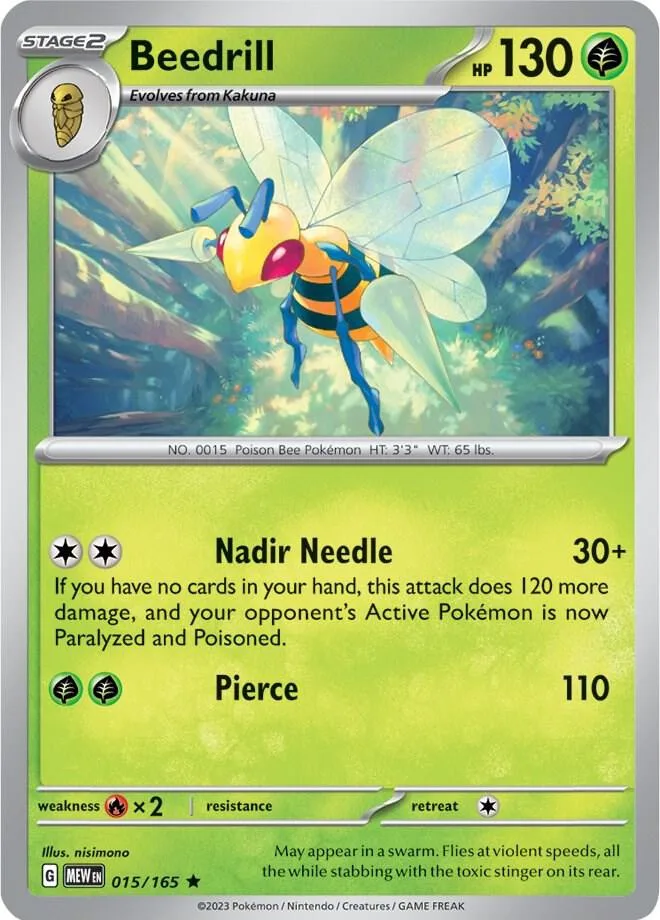 Beedrill card front