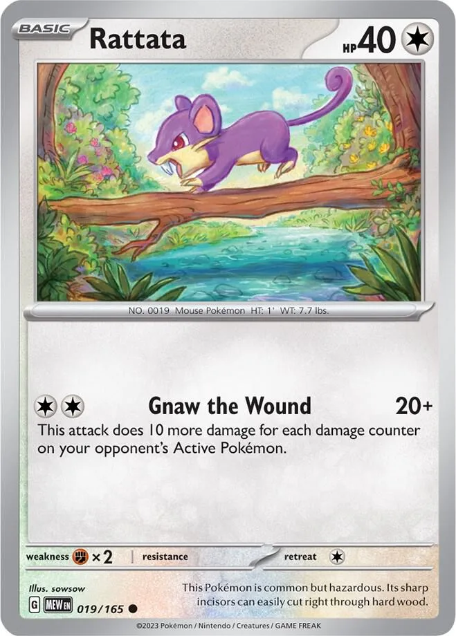 Rattata card front