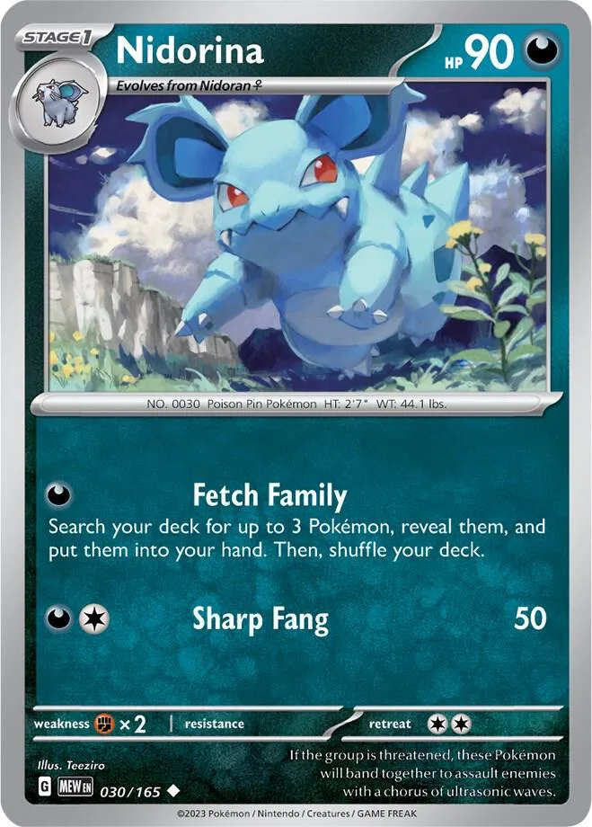 Nidorina card front