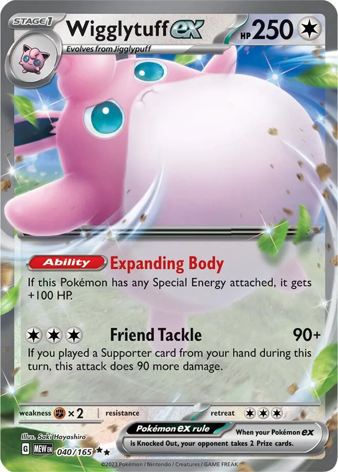 Wigglytuff ex card front