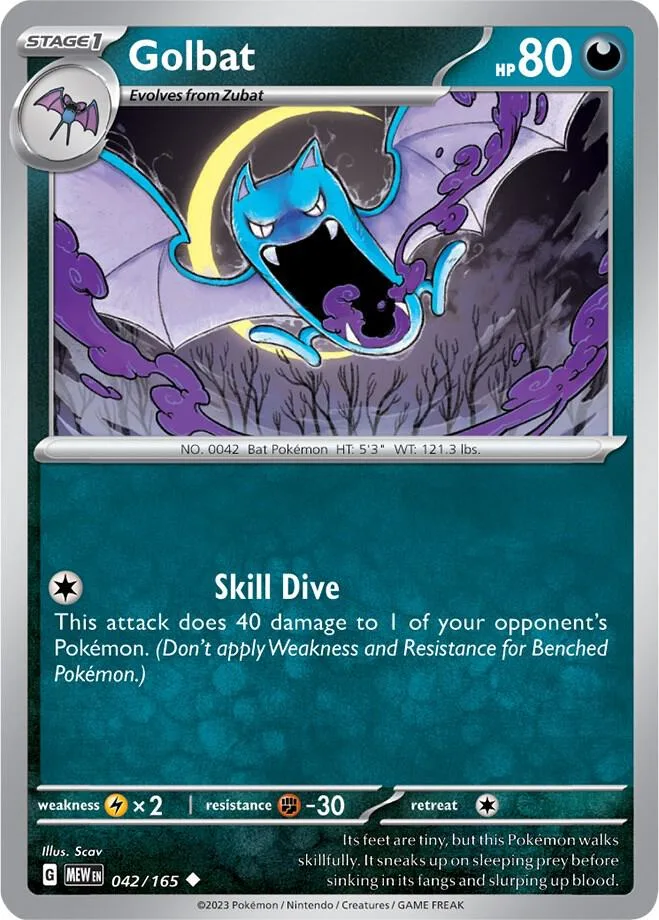 Golbat card front