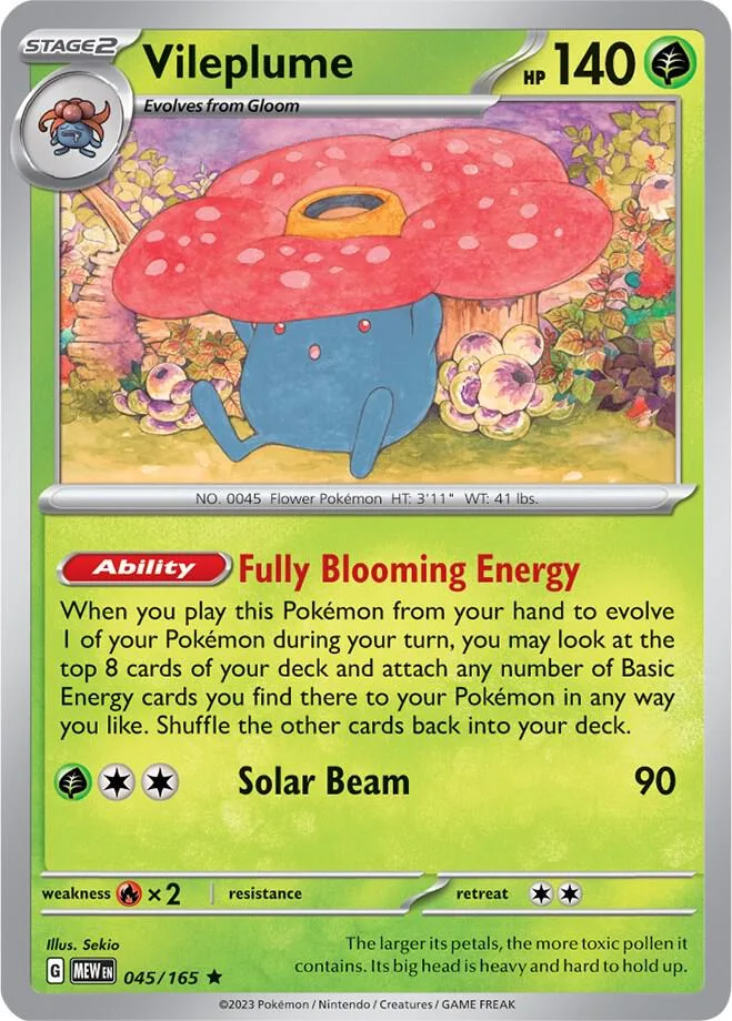Vileplume card front
