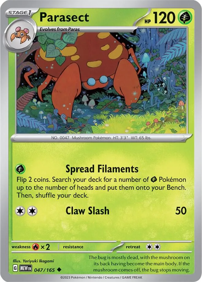 Parasect card front