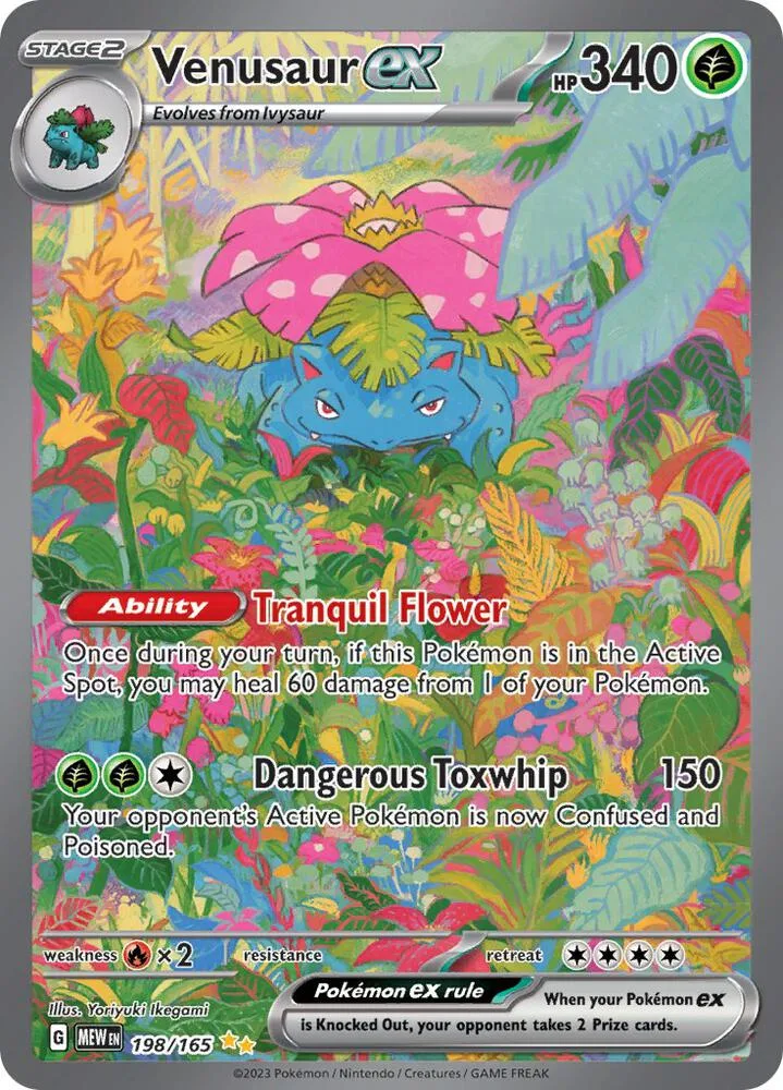 Venusaur ex Holofoil card