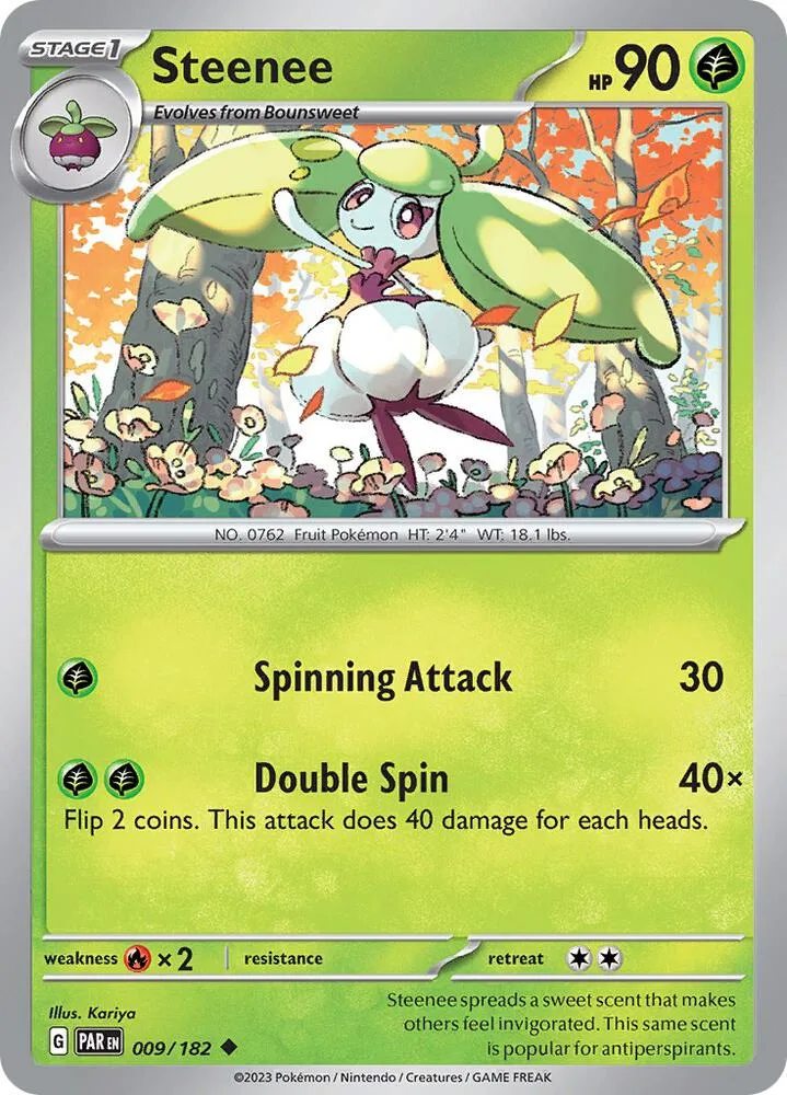 Steenee card front