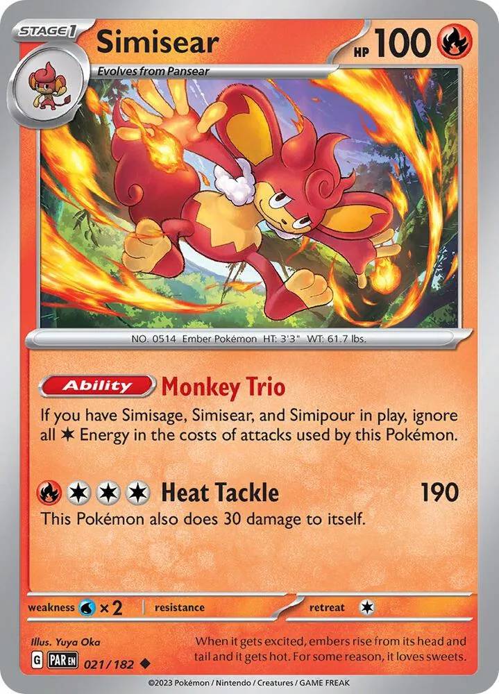 Simisear card front